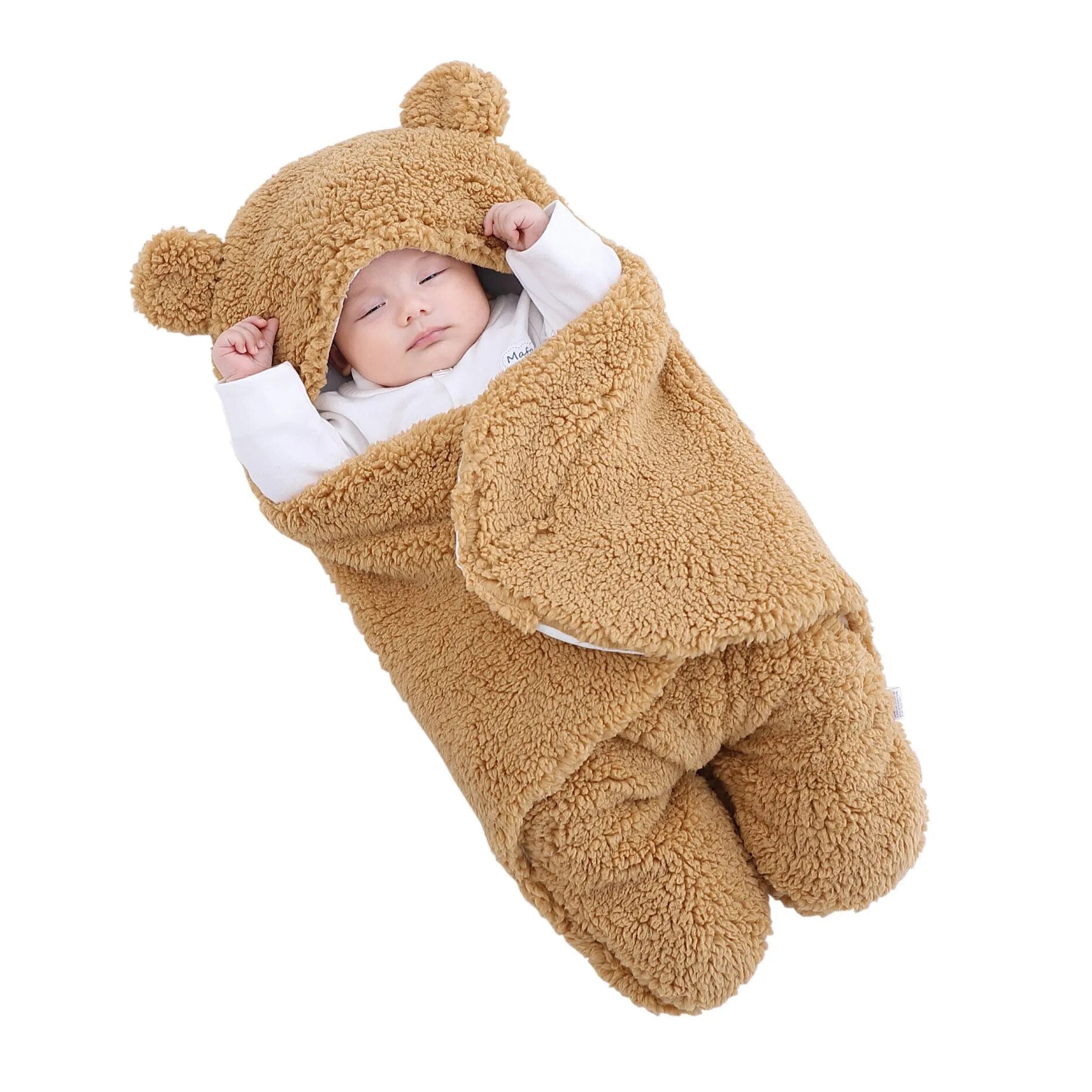 Couverture à Capuche pour Bébé en Coton Doux