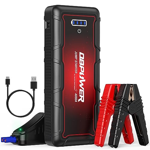 Démarreur de saut 4000A Peak 88.8Wh démarreur de saut de voiture Portable Booster de batterie automatique