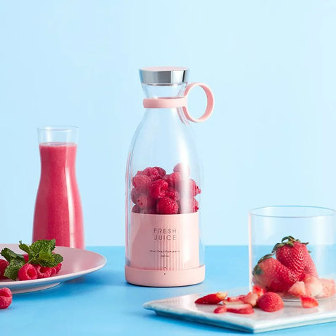 Mini mixeur électrique portable, extracteur de fruits, machine à jus multifonction, charge sans fil