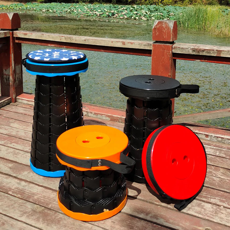 Tabourets pliants rétractables améliorés, chaise portable