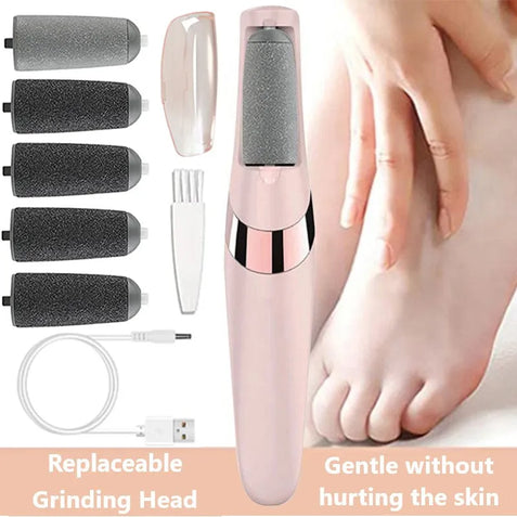 Machine de pédicure 2 en 1 électrique rechargeable, enlever les callosités des pieds