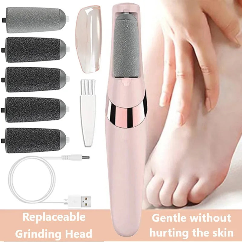 Machine de pédicure 2 en 1 électrique rechargeable, enlever les callosités des pieds